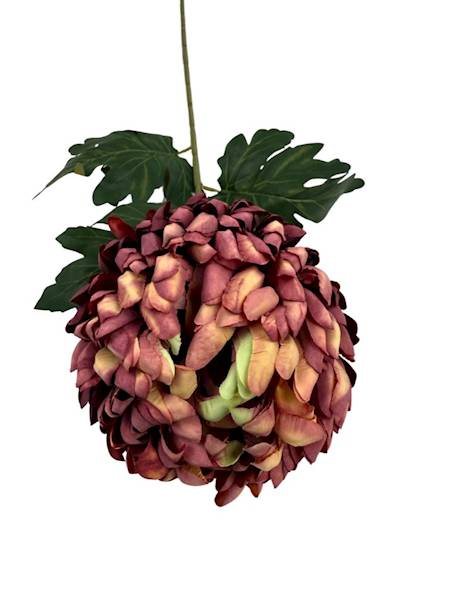Chryzantema gałązka 74 cm bordowa