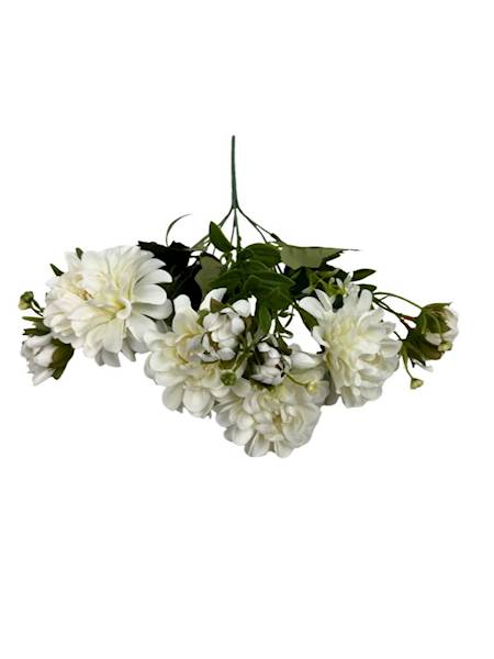 Bukiet cynia 32 cm biały