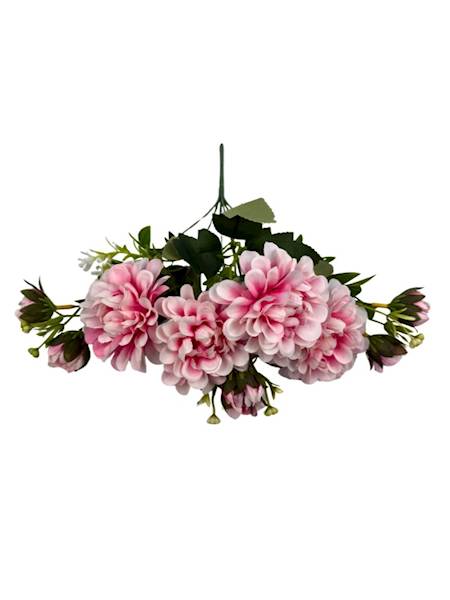 Bukiet cynia 32 cm różowy