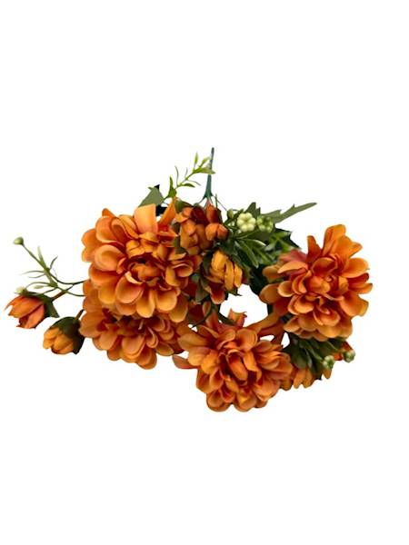 Bukiet cynia 32 cm pomarańczowy