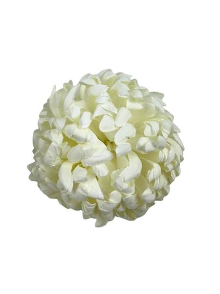 Chryzantema główka 13 cm biała