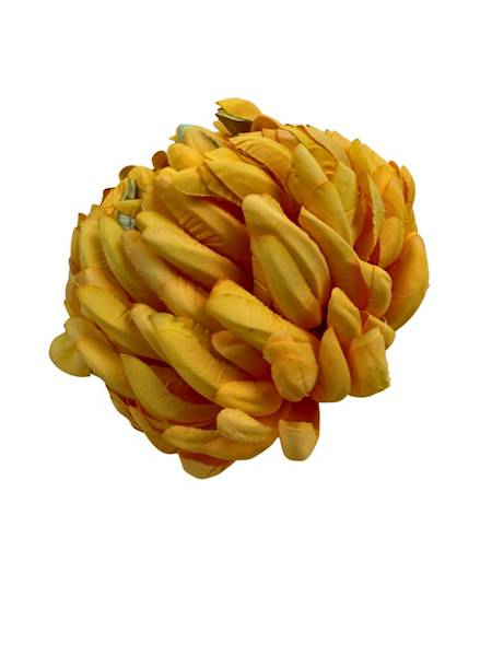 Chryzantema główka 13 cm żółta