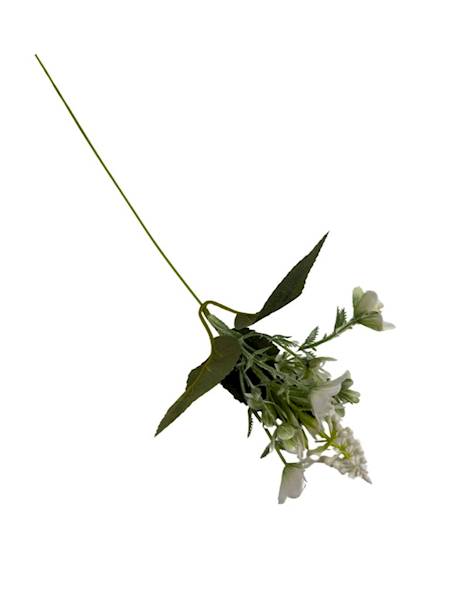 Dodatek kwiatuszki 38 cm biały