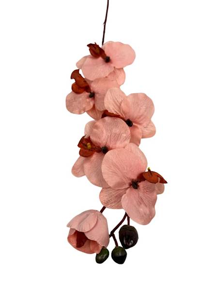 Storczyk gałązka 77 cm pudrowy róż