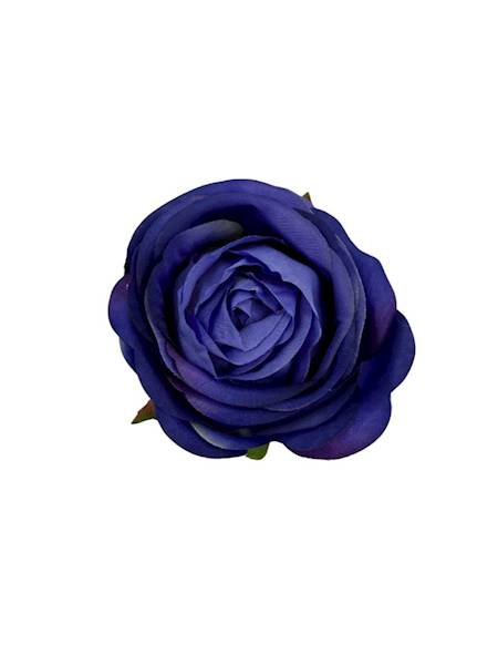 Róża główka 8 cm niebiesko fioletowa