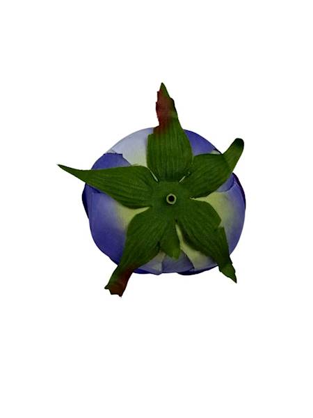 Róża główka 8 cm niebiesko fioletowa