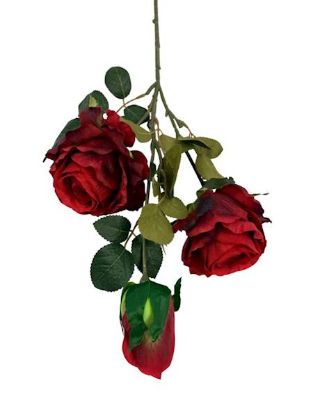 Róża gałązka 70 cm czerwona