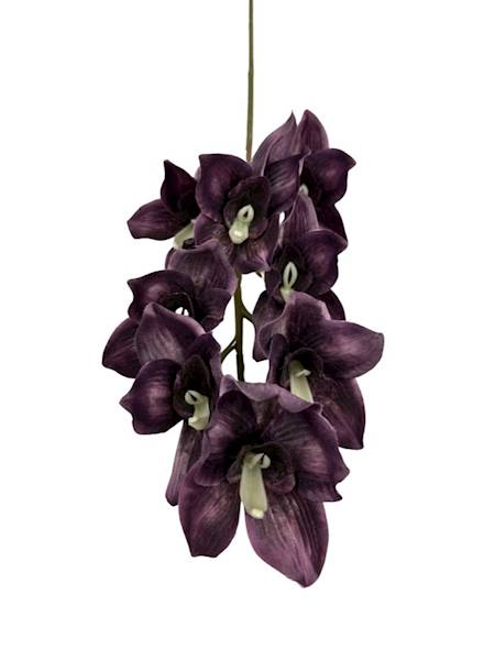 Orchidea gałązka 85 cm ciemny fiolet