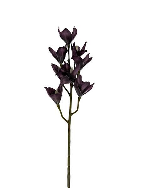 Orchidea gałązka 85 cm ciemny fiolet