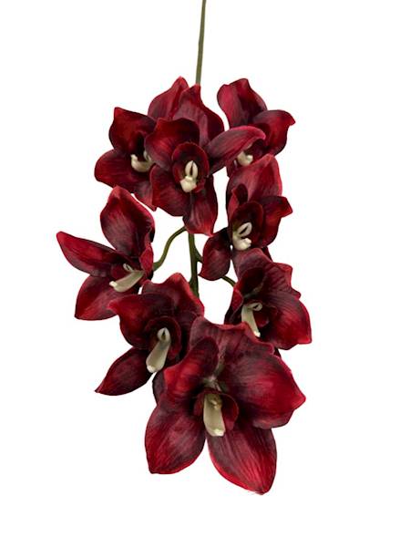 Orchidea gałązka 85 cm czerwona