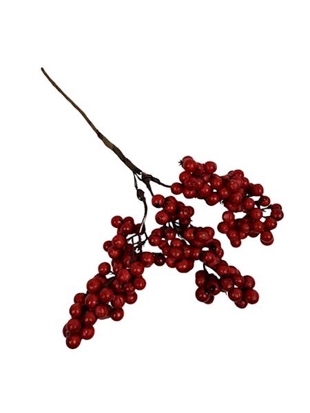 Kulki czerwone gałązka 24 cm