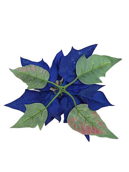 Gwiazda betlejemska welurowa 20 cm szafirowa