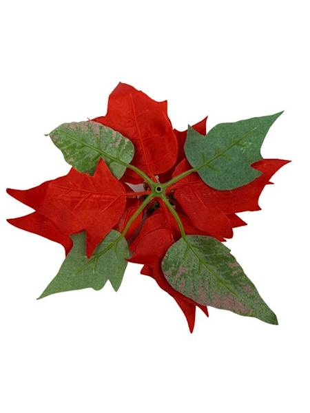 Gwiazda betlejemska welurowa 20 cm czerwona