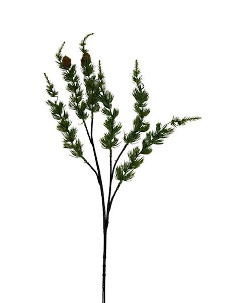 Modrzew gałązka z szyszkami 64 cm jasno zielona