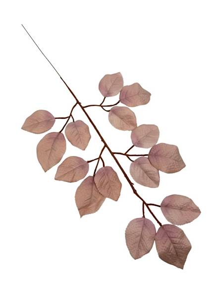 Liść róży 55 cm pudrowy róż