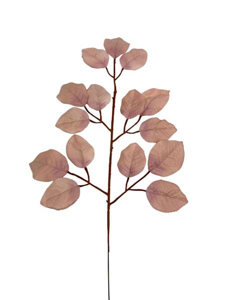 Liść róży 55 cm pudrowy róż