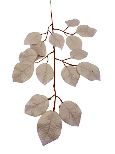 Liść róży 55 cm beż