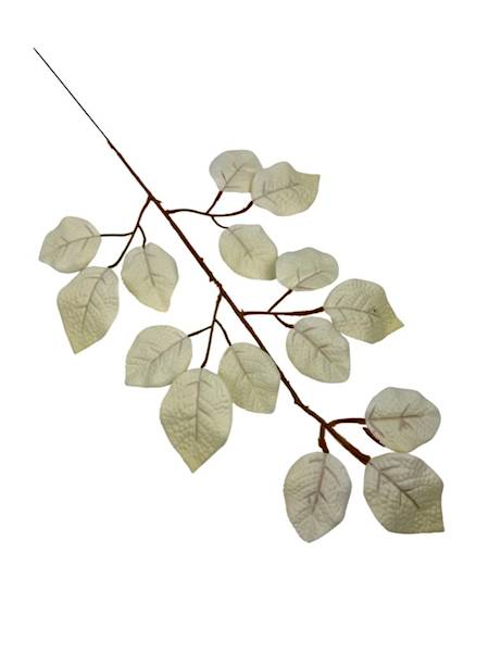 Liść róży 55 cm kremowy