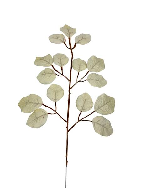Liść róży 55 cm kremowy