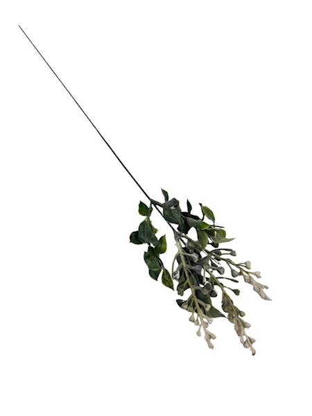 Dodatek gałązka serduszka 40 cm biały