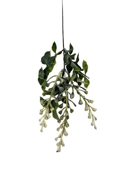 Dodatek gałązka serduszka 40 cm biały