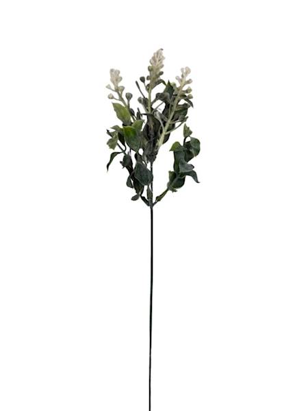 Dodatek gałązka serduszka 40 cm biały