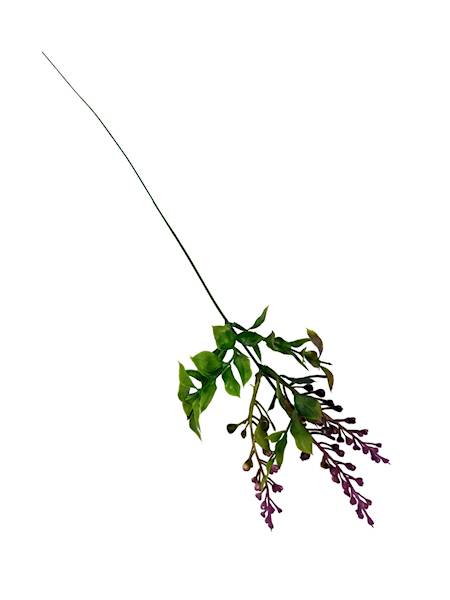 Dodatek gałązka serduszka 40 cm róż