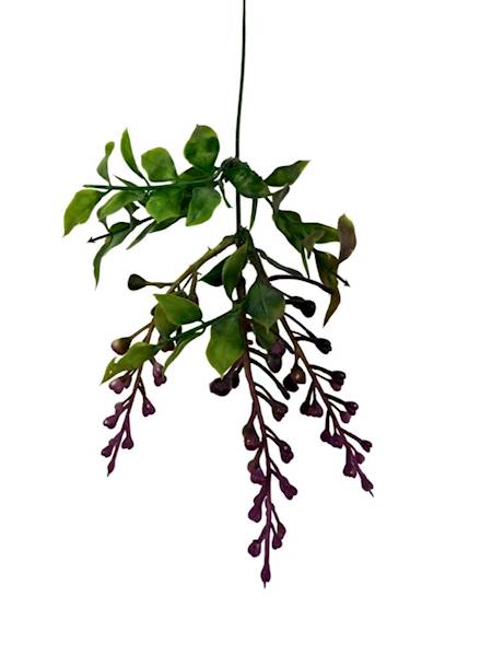 Dodatek gałązka serduszka 40 cm róż