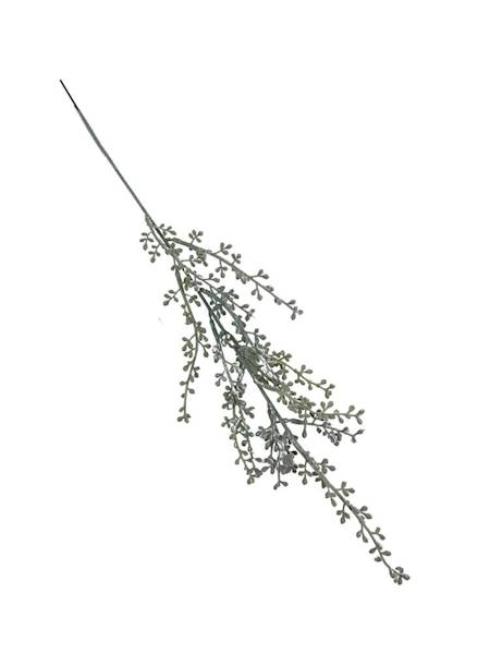 Gałązka omszona 46 cm szara