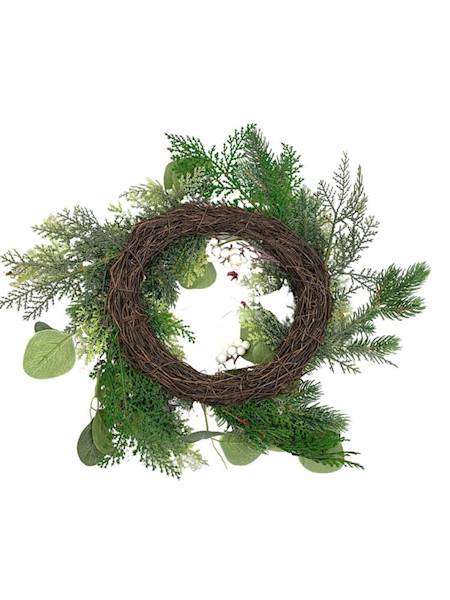 Wianek świąteczny 40 cm biały