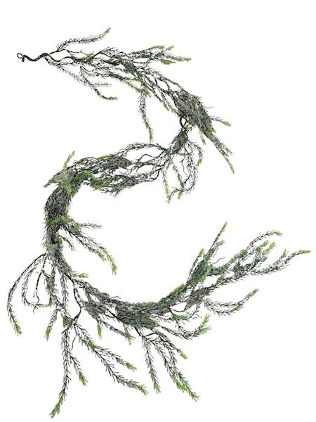 Girlanda zielona ośnieżona 180 cm