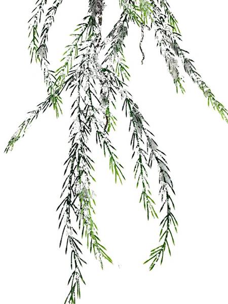 Girlanda zielona ośnieżona 180 cm