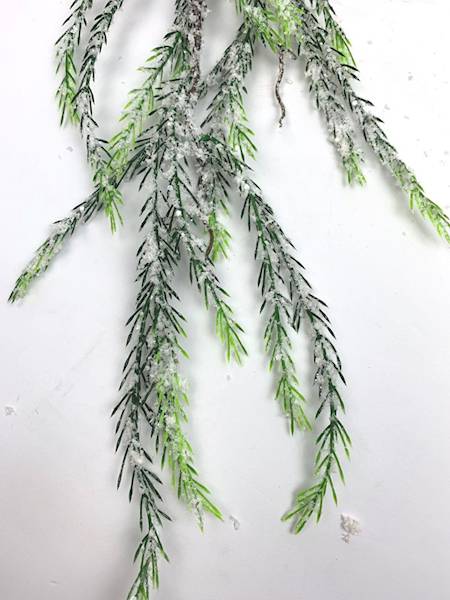 Girlanda zielona ośnieżona 180 cm