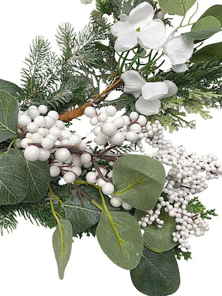 Girlanda świąteczna 160 cm biała