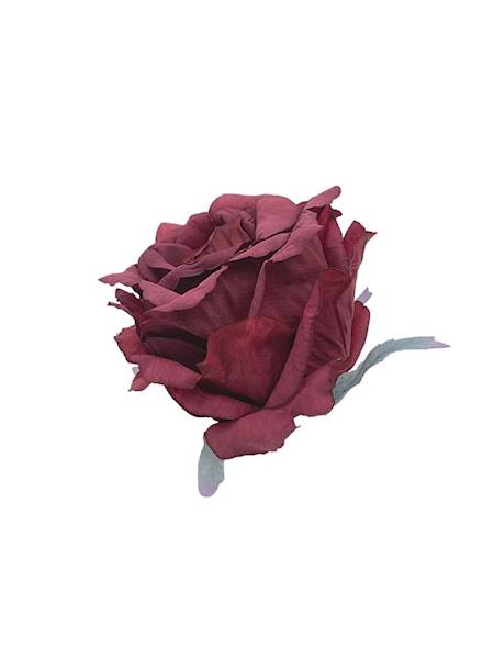 Róża główka 10 cm bordowa