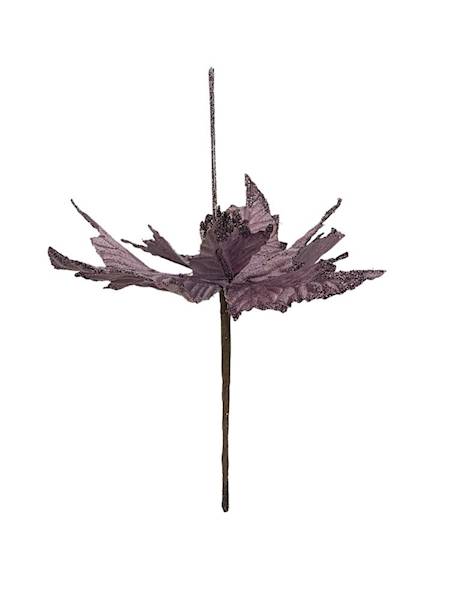 Gwiazda betlejemska na piku 30 cm fioletowa