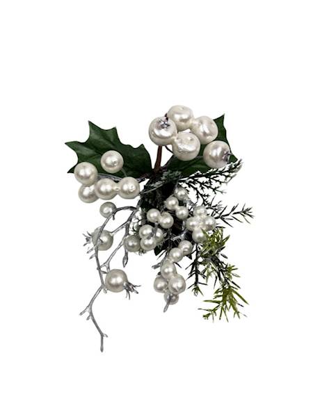 Pik świąteczny perłowy 25 cm