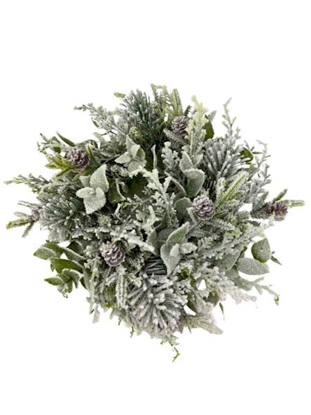 Wianek ośnieżony 30 cm