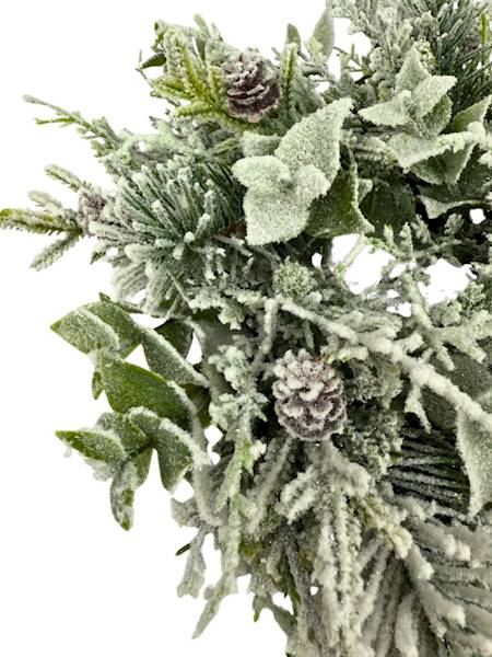 Wianek ośnieżony 30 cm