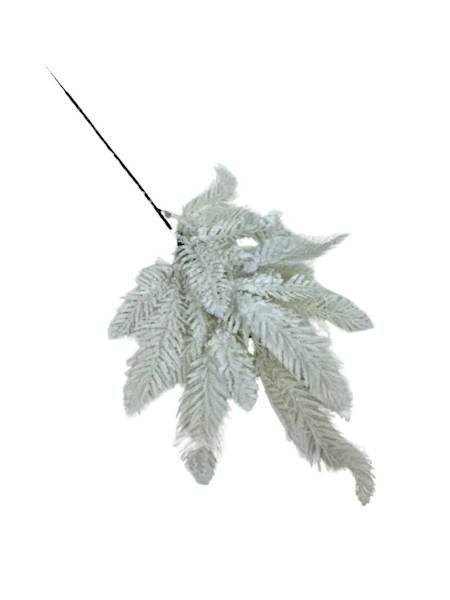 Gałązka biała ośnieżona 50 cm