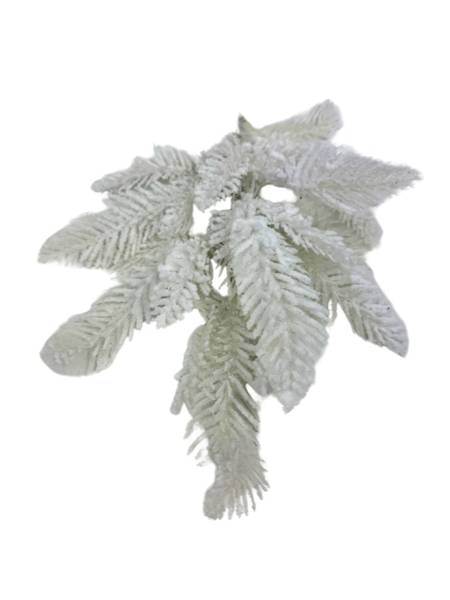 Gałązka biała ośnieżona 50 cm