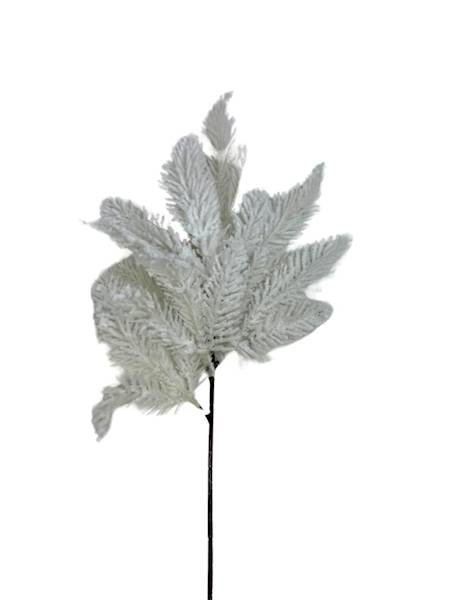 Gałązka biała ośnieżona 50 cm