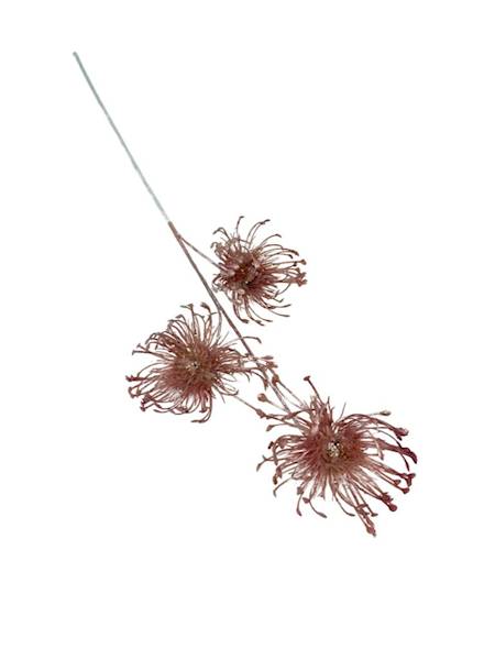 Gałązka dekoracyjna 67 cm róż  perłowy