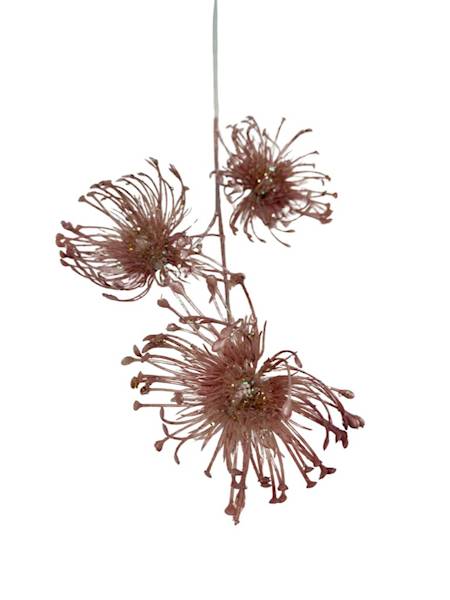 Gałązka dekoracyjna 67 cm róż  perłowy