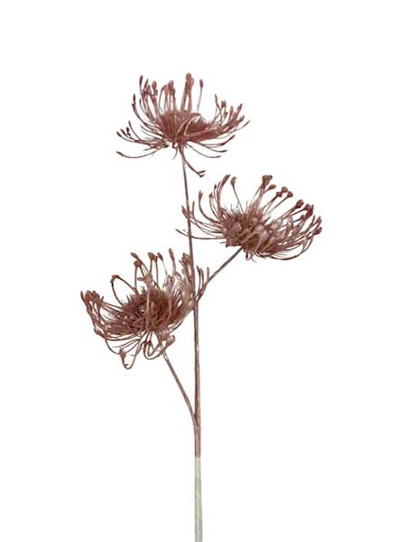 Gałązka dekoracyjna 67 cm róż  perłowy