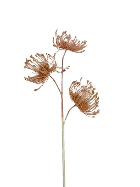 Gałązka dekoracyjna 67 cm brzoskwiniowa perłowa