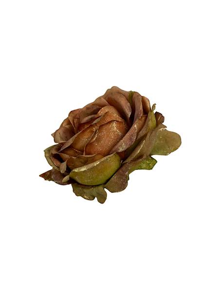 Róża pozłacana główka 9 cm herbaciana z zielonym