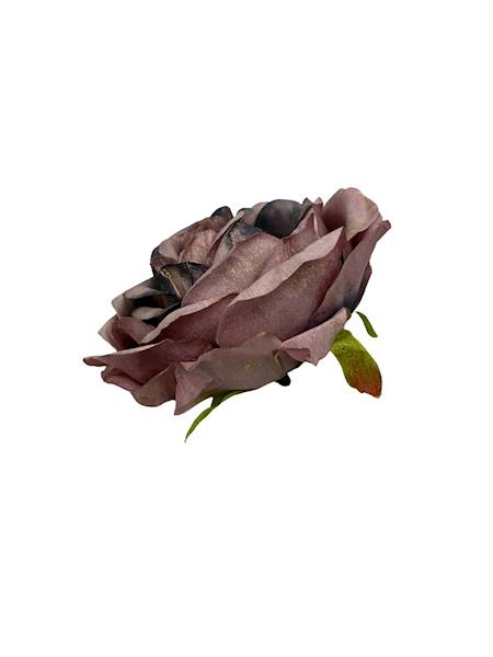 Róża pozłacana główka 9 cm fiolet