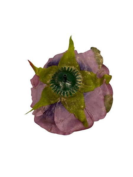 Róża pozłacana główka 9 cm fiolet