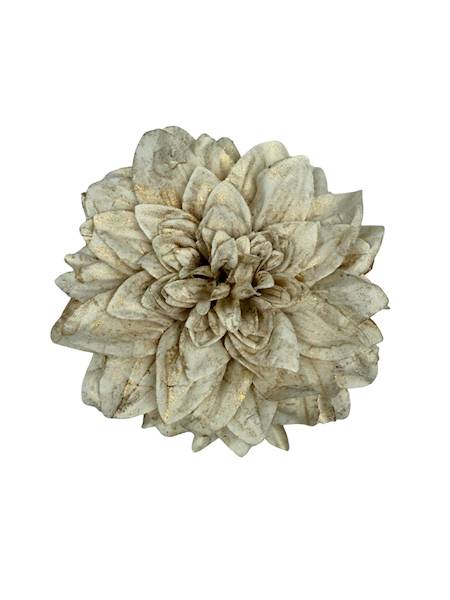 Dalia główka pozłacana 15 cm beż krem